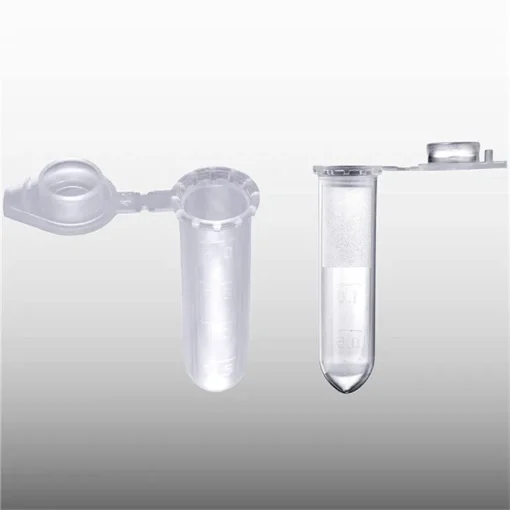 Tube à centrifuger avec bouchon à pression à fond rond – Image 2