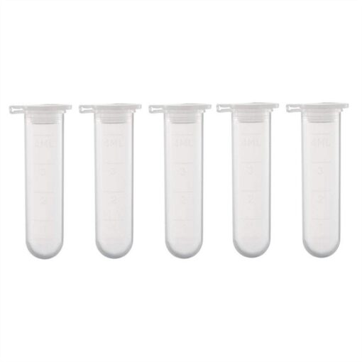 Tube à centrifuger avec bouchon à pression à fond rond – Image 3
