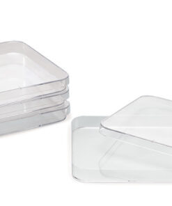 Boite de pétri carré 120*120 mm en plastique