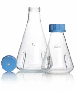 Fiole conique avec déflecteur et bouchon à vis à membrane